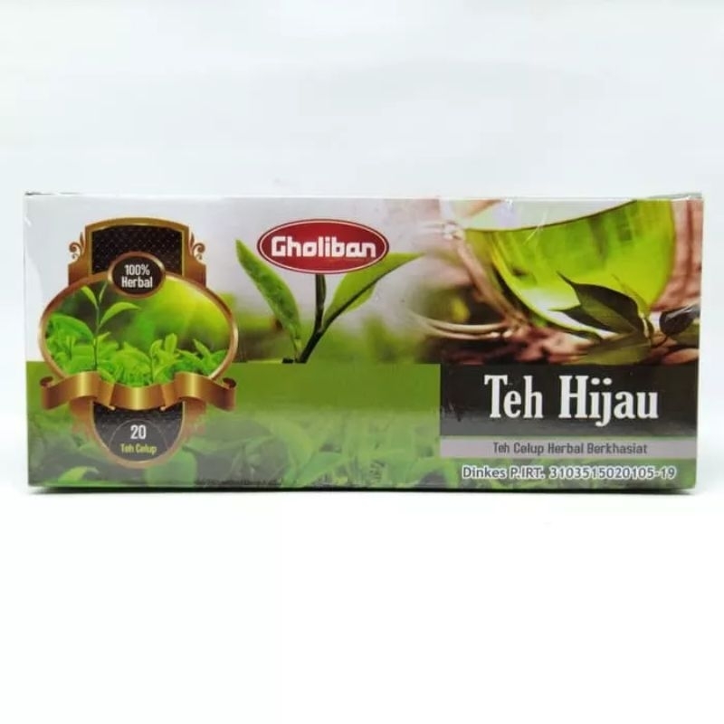 

Teh Celup Teh Hijau / Green Tea gholiban isi 20celup teh