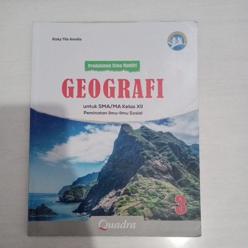 Buku Geografi Peminatan Quadra kelas 12(3 SMA)