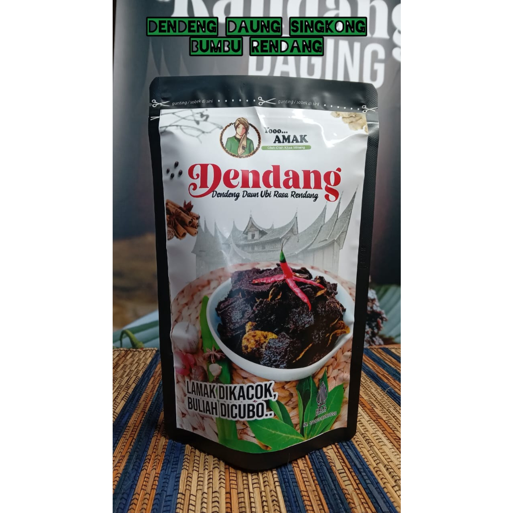 

DENDENG DAUN SINGKONG BUMBU RENDANG 100 gr