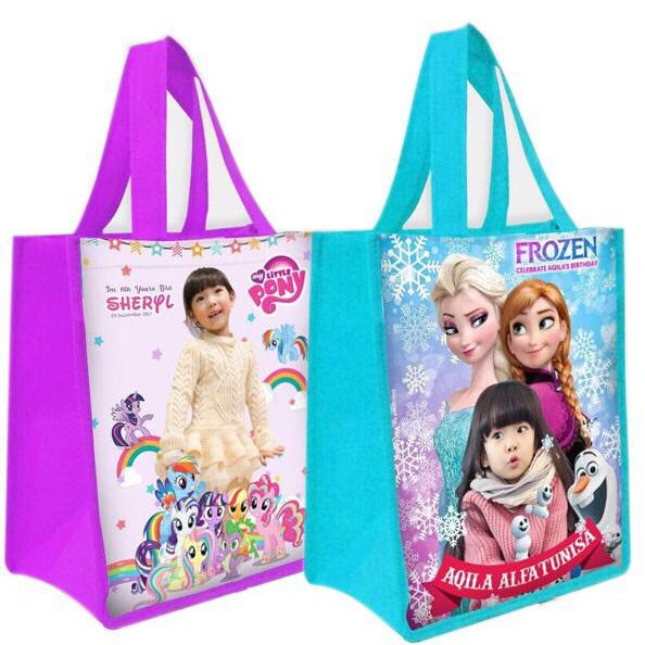 

TAS SOUVENIR PREMIUM / Tas Ultah / Tas Ulang Tahun / Bisa Tambah Foto Anak