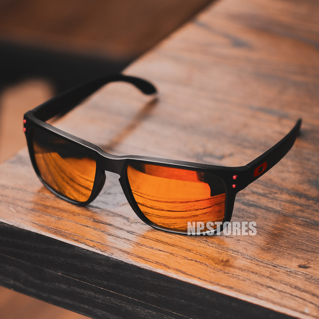 Kacamata Hitam Gaya Lensa Polarized Warna Fire Mirror Sports Holbrook NP.STORES