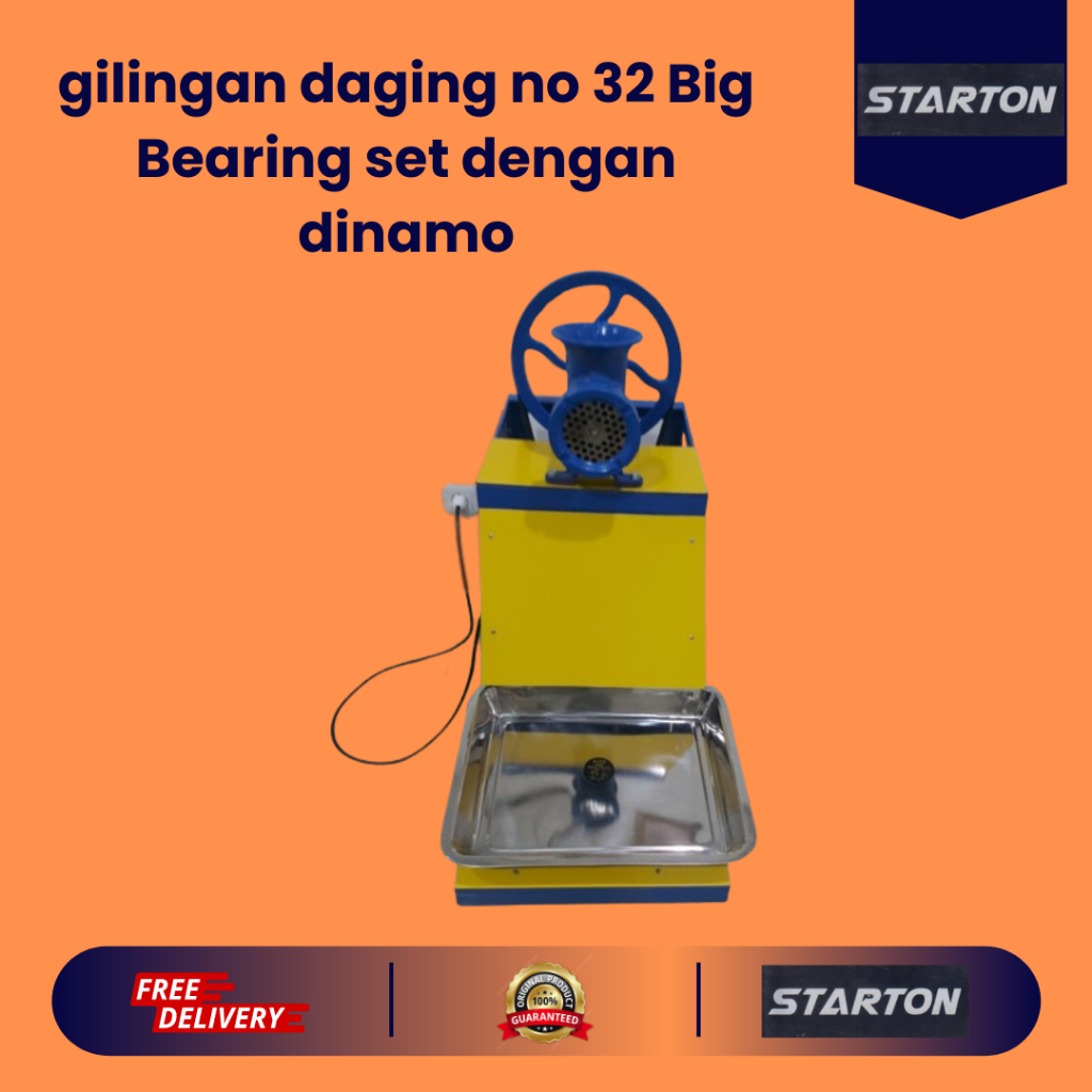 gilingan daging no 32 Big Bearing set dengan dinamo