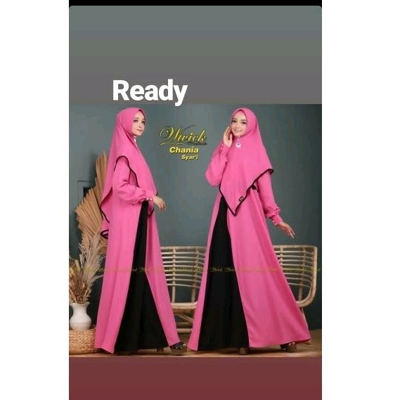 Gamis chania set khimar by wiwiek
