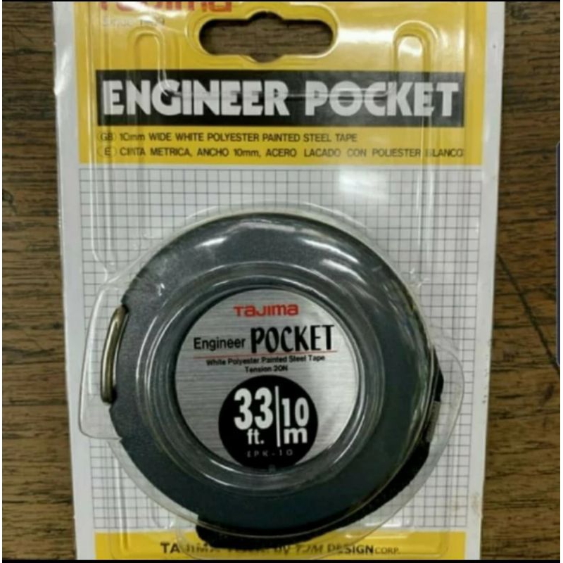 meteran engineer pocket TAJIMA 10 meter original japan
