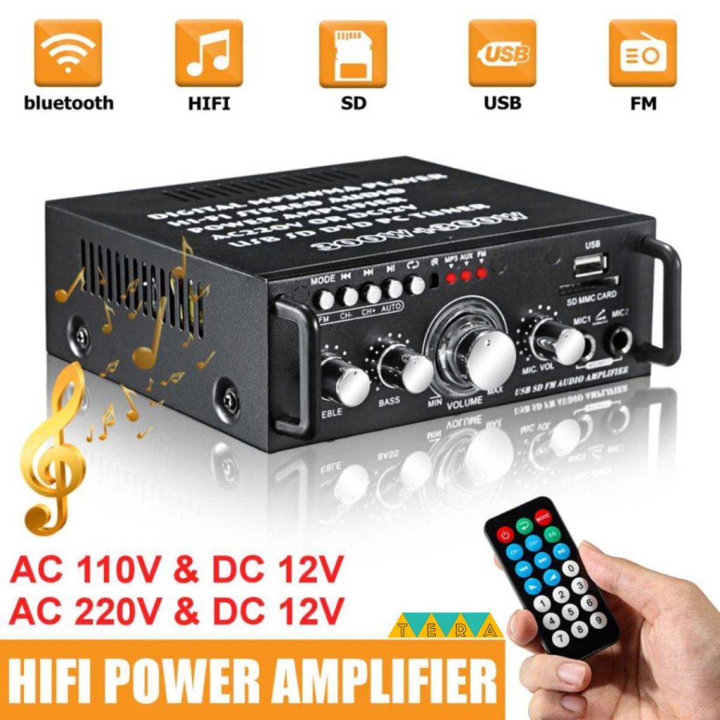 Sunbuck AV 263BT AV-263BT Power Amplifier Mixer Ampli Mini 600 Watt