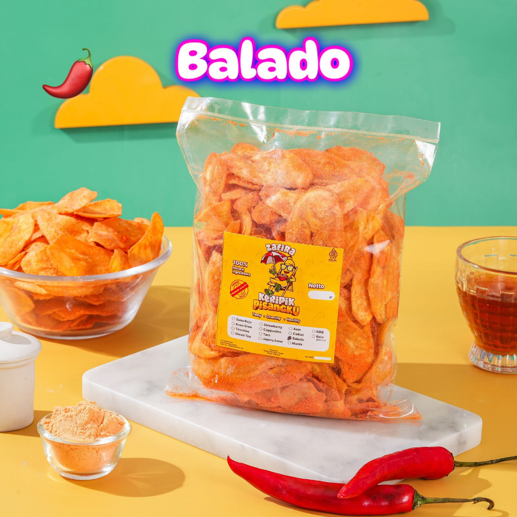 

Keripik Pisang Balado 250gr