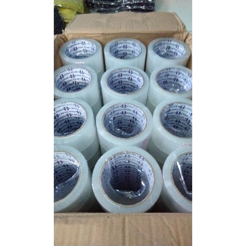 

LAKBAN BENING- LAKBAN BENING 48 MMX 90 LAKBAN PEREKAT INDONESIA