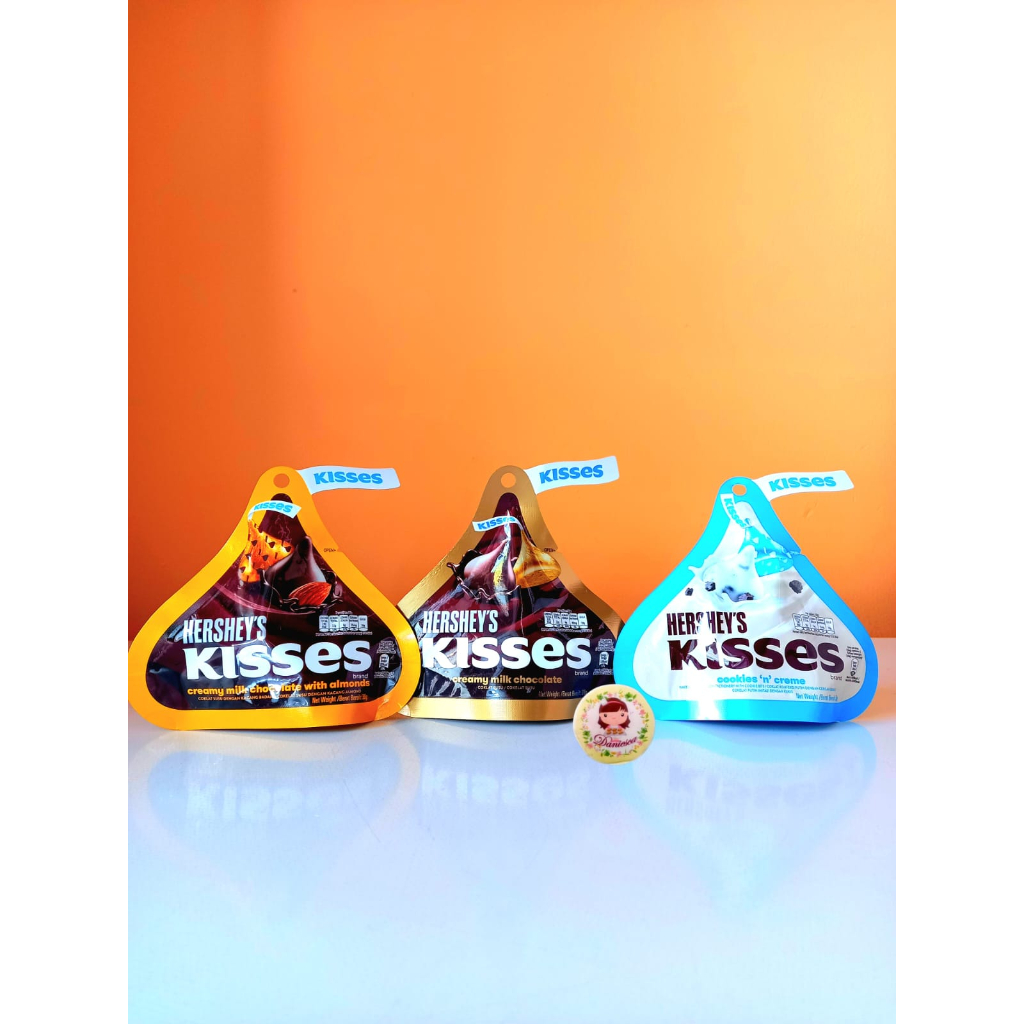 

.Coklat Import | Hershey's Kisses cookies & cream ,creamy milk almond , creamy milk choco ( ds bgr )