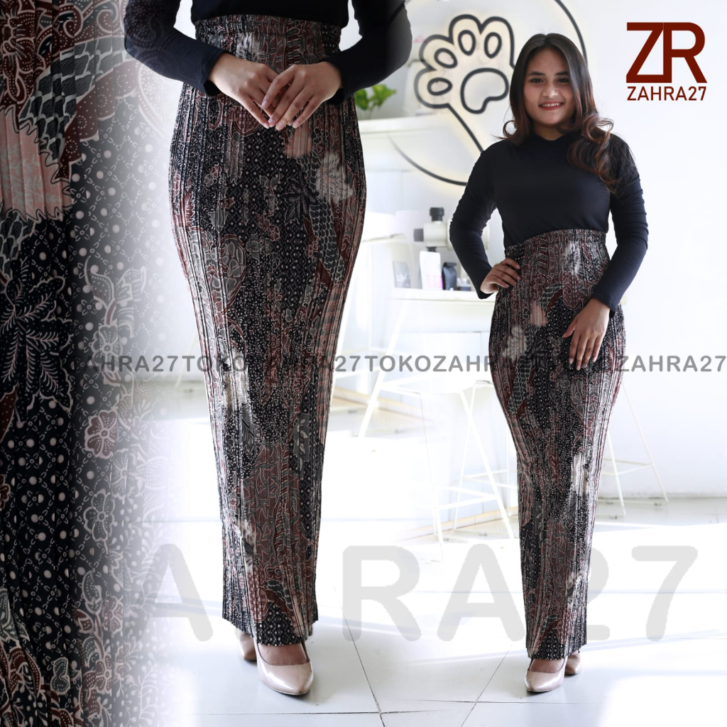 Rok Plisket Bawahan Kebaya MOTIF AUREL