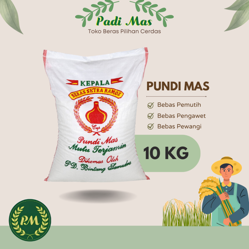 

Beras Pundi 10 kg / Beras Kepala Ramos Pundi Mas 10kg / Beras untuk Anak-anak 10kg