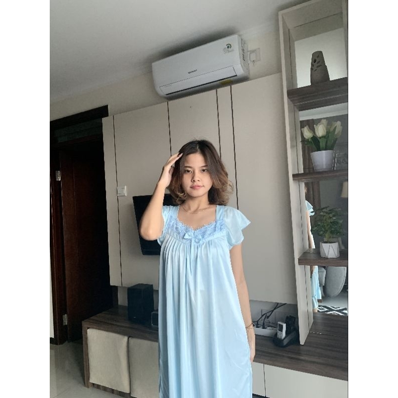 Daster Tidur HST Warna Biru Muda/Daster biru muda/daster