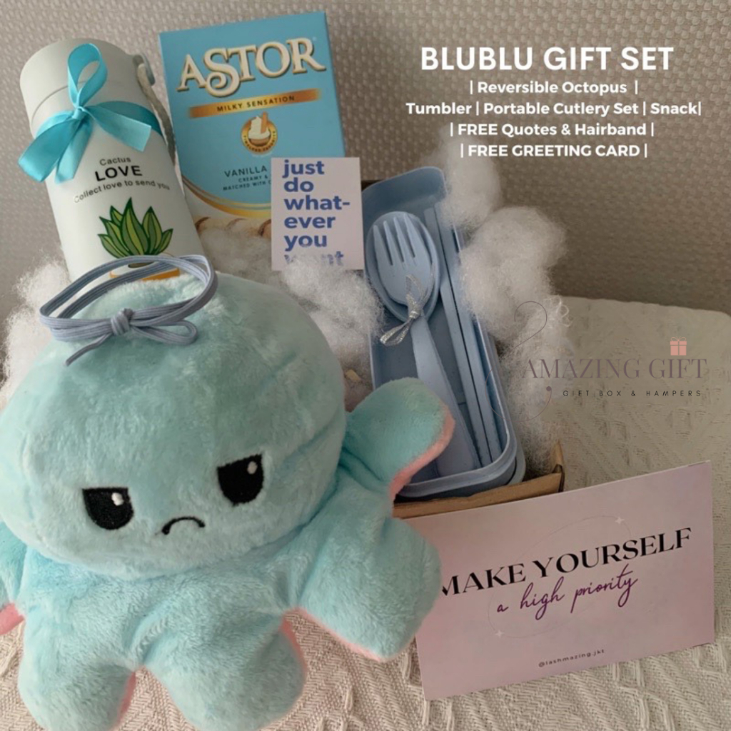

Blublu Gift Birthday Hampers / Gift Box Graduation / Hadiah Ulang Tahun / Gift Set Pacar Cewek / Kado Pacar Cewek / Souvenir Anak-Anak