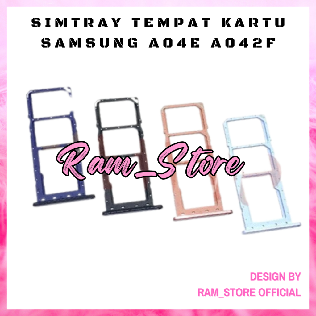 Sim Tray Simtray SAMSUNG A04E A042F Slot Sim Tempat Kartu Hp Simcard Simlock