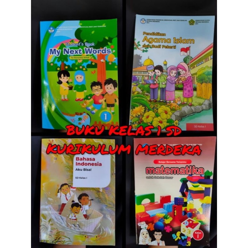 BUKU PAKET KELAS 1 SD KURIKULUM MERDEKA, BUKU PAKET DINAS / DIKNAS / PEMERINTAH KELAS 1 SD KURIKULUM