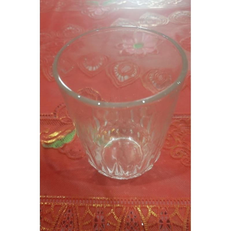 Gelas Polos Kaca Bening Beling 1Pcs