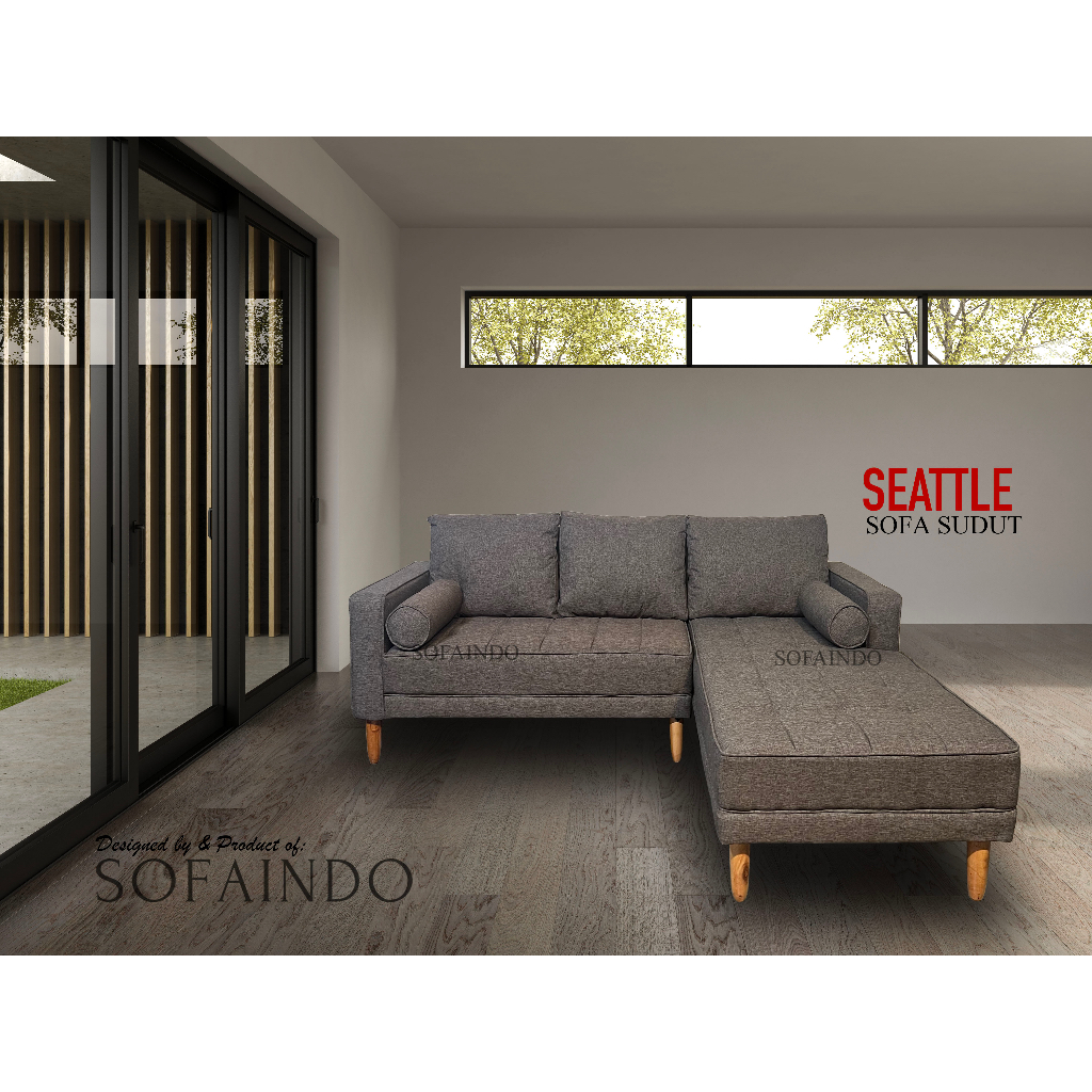 Sofa Sudut L - SEATTLE ( sofa sudut l minimalis kursi tamu sudut )