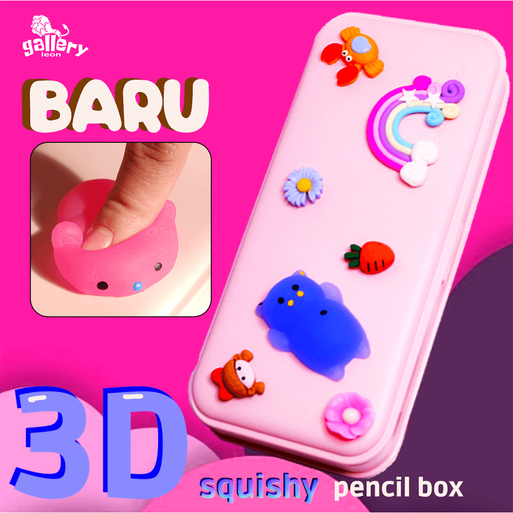 

Terbaru NEW pencil case 3D Squishy Kotak Pensil Anak Sticker Lucu