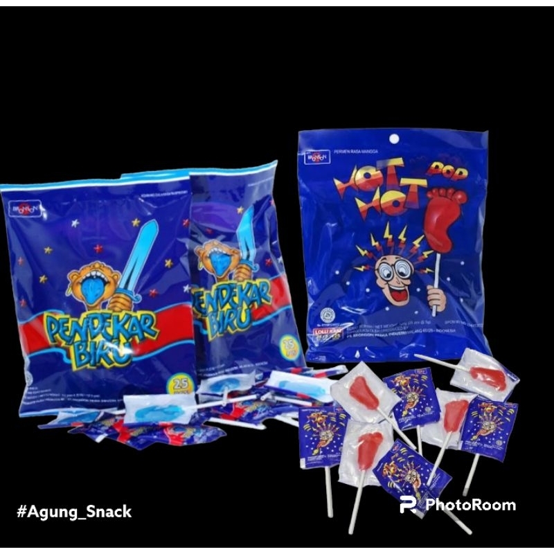 

Permen Loli Hot Hot Pop Kaki | Pendekar Biru | 1 Pack Isi 25 Bungkus