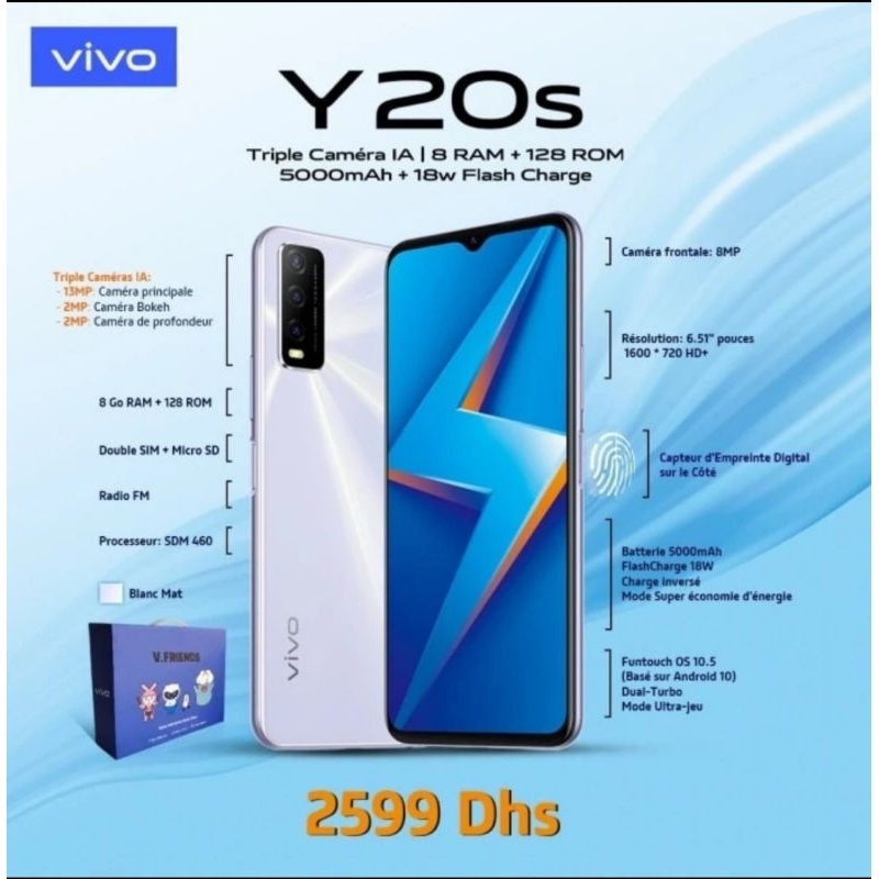 vivo y20s ram 8/128