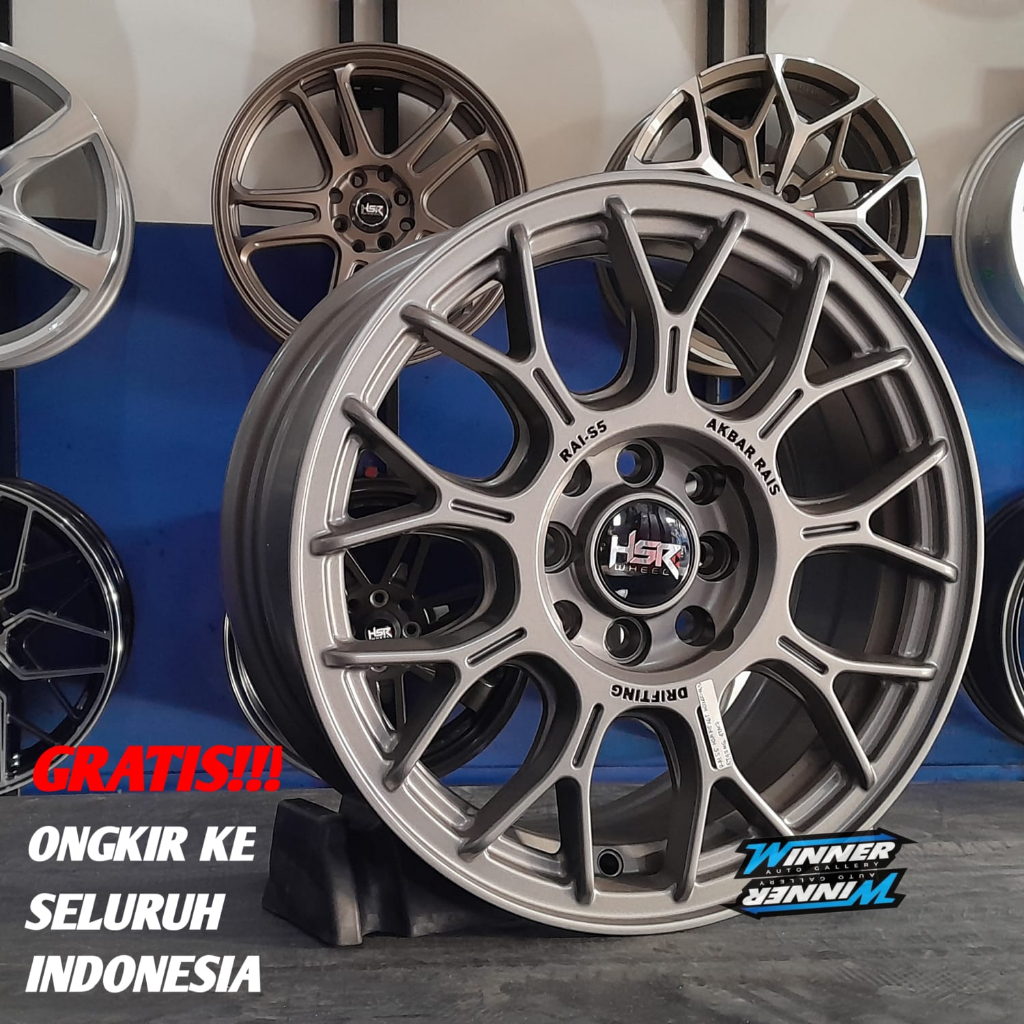 Velg Mobil Ring 15 Rata Body HSR Rai-S5 - Velg Mobil Agya Brio Avanza Xenia