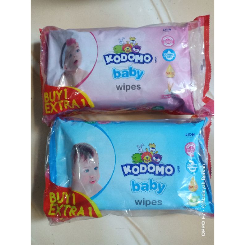kodomo baby wipes 50+50