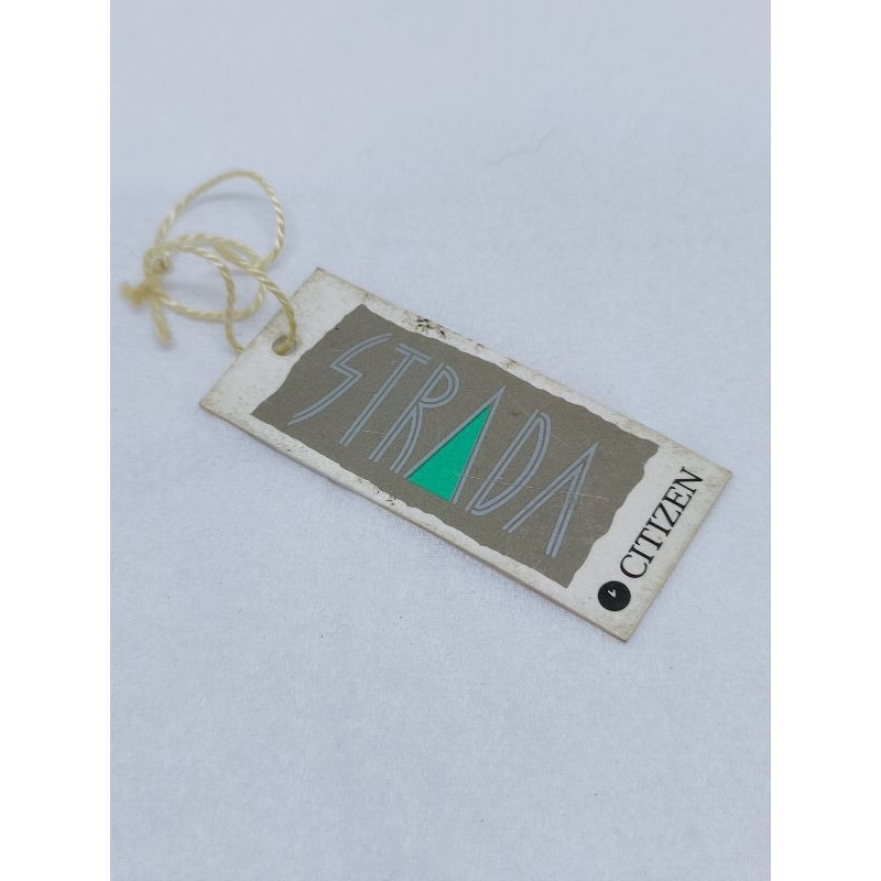 Citizen strada hang tag label merk jam tangan antik ctz japan part arloji lawas vintage