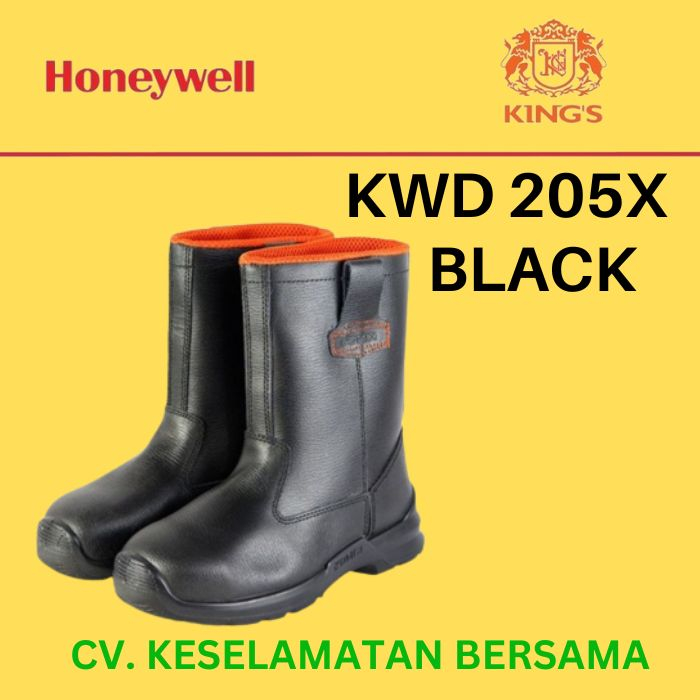 Sepatu Kings KWD 205 X Original Safety Shoes Kings KWD205X Hitam