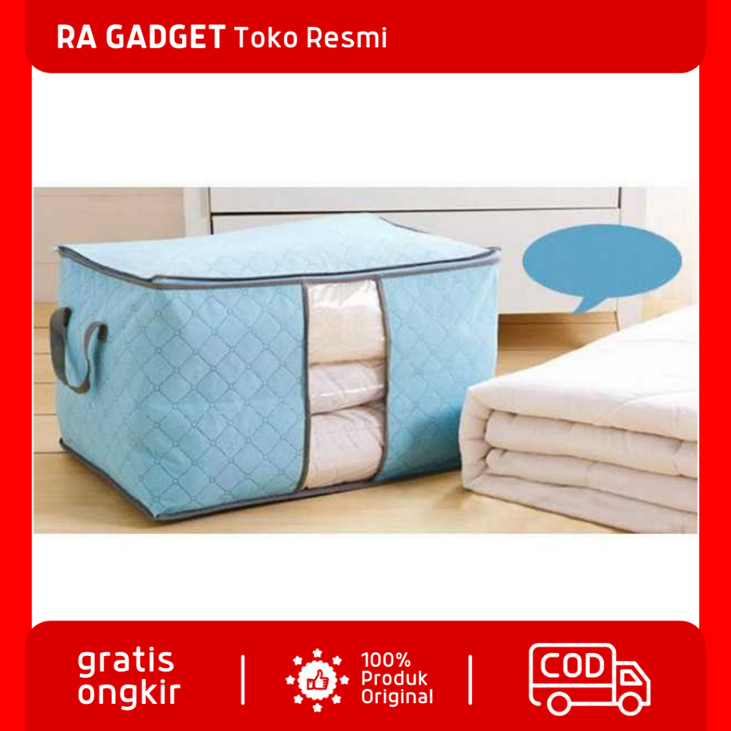 Kantong Pakaian Organizer Landscape Storage Box / Tas Tempat Penyimpanan Barang baju Pakaian Kain Ha