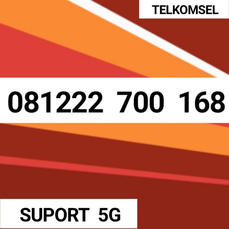 Simpati 168 Simpati 0168 Telkomsel 168 Telkomsel 0168 Nomor Cantik Simpati 5G 168 Simpati 2700