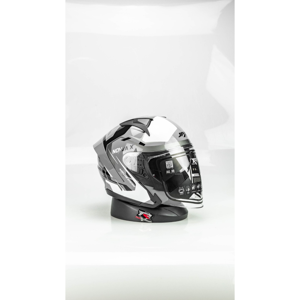 JPX HELM NOVA X N4 VERO | DARK GREY GLOSS | NOVA-X DOUBLE VISOR