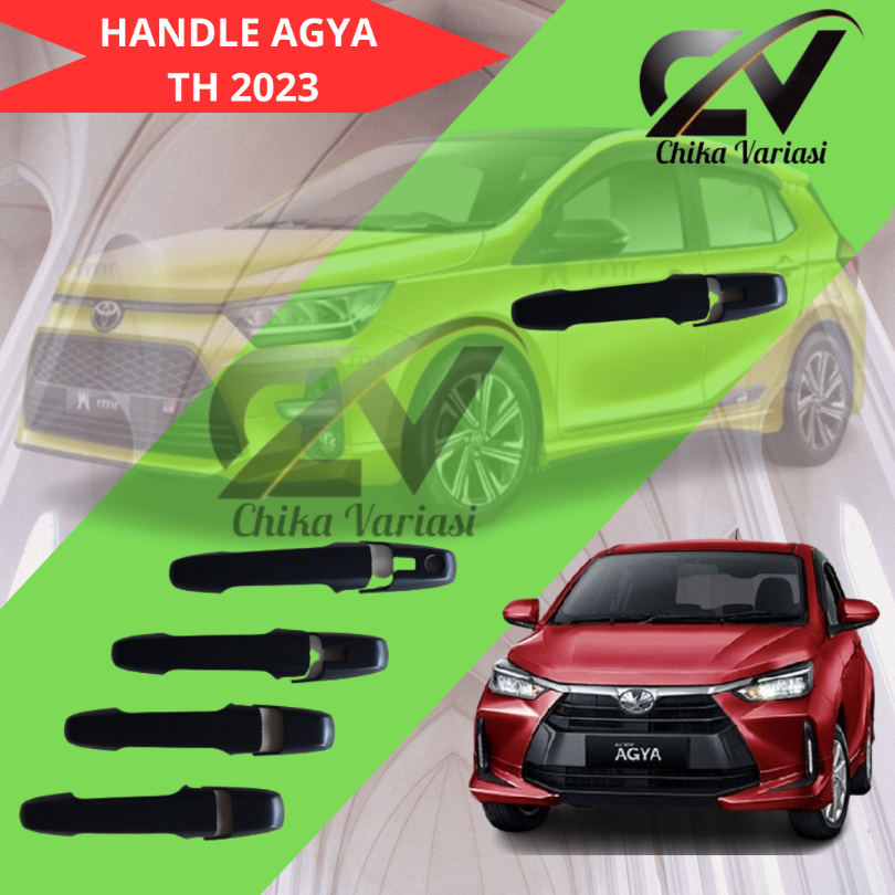 Cover Handle Pintu Mobil Toyota Agya 2023 Hitam
