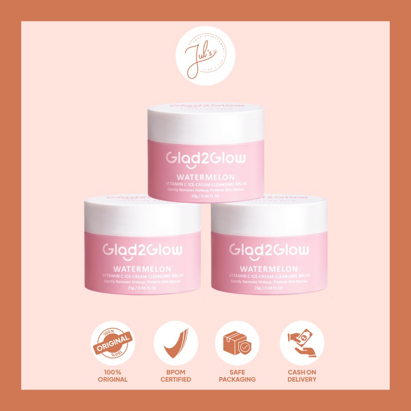 Glad2Glow Watermelon Vitamin C Ice-Cream Cleansing Balm