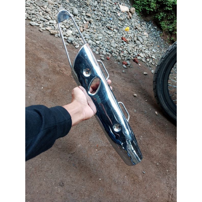 cover knalpot Scorpio z/tameng knalpot Scorpio z