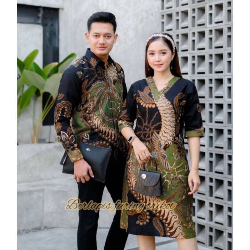 BATIK COUPLE PREMIUM / DRESS BATIK / KEMEJA BATIK