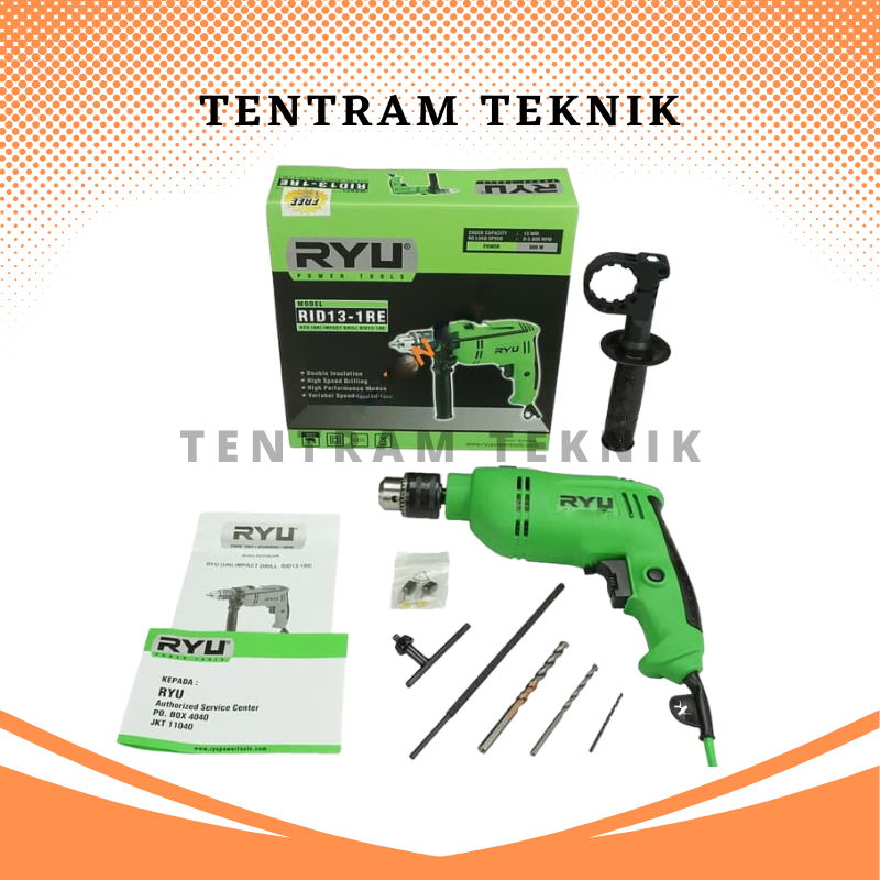 Mesin Bor Ryu RID 13-1 RE / RYU Mesin Bor Tembok Beton 13mm RID 13-1 RE Bor Impact Drill RYU 13mm RI