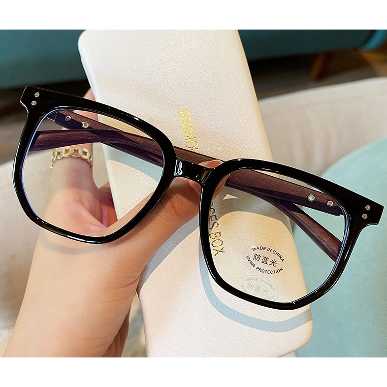 BV.ID KC1094 Kacamata Fashion Retro Anti Radiasi Frame Persegi Kaca mata Style Korea Petak Eyeglasses