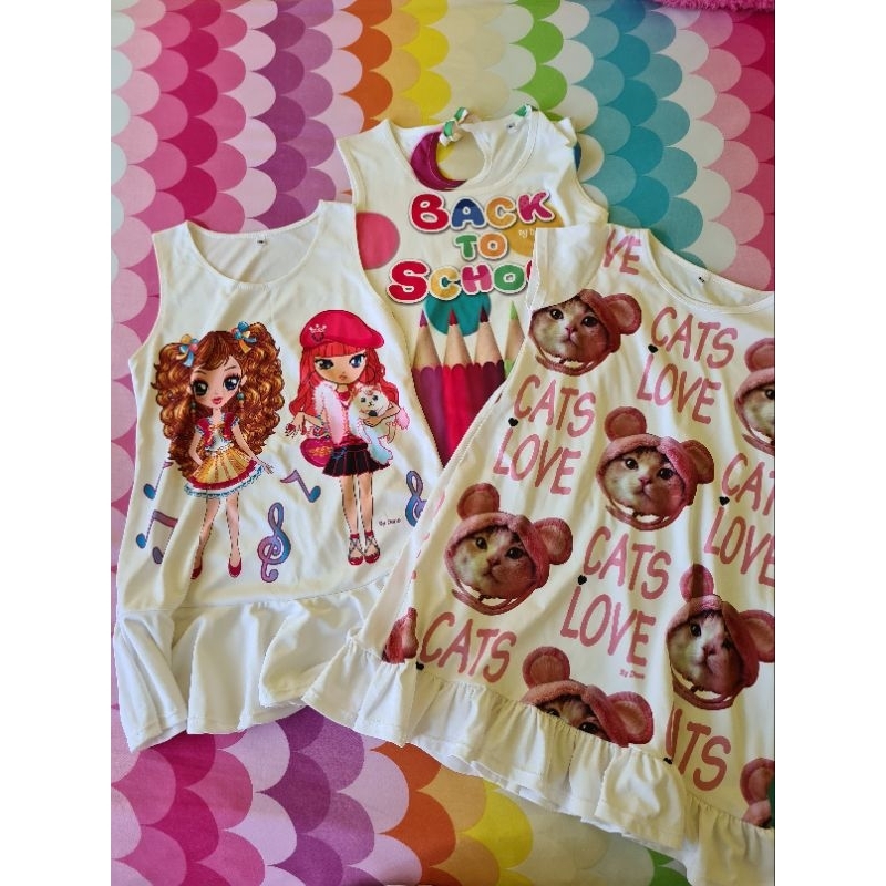 Preloved Dress Anak Kartun Lucu