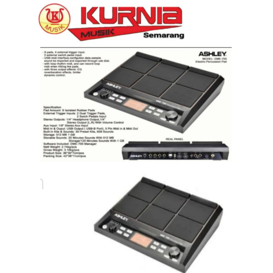 Ashley DME 705 - DME 705 Drum Elektrik