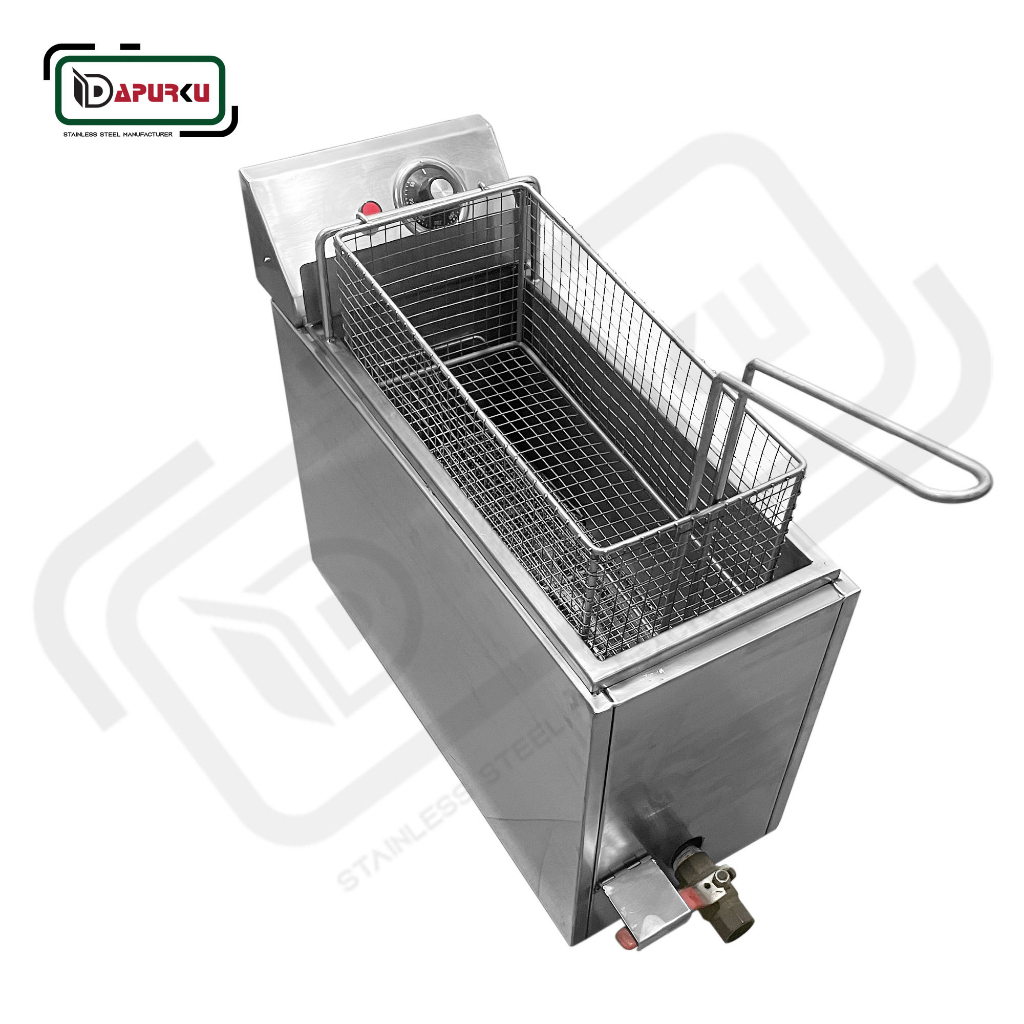 Deep Fryer Listrik Stainless Fried Chicken Gorengan Ayam Ikan Kentang