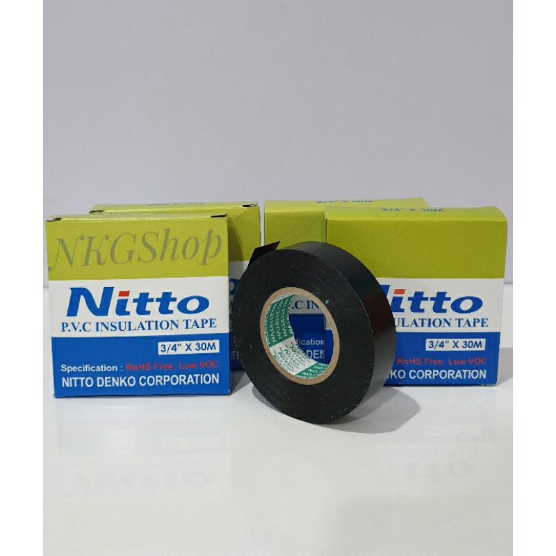 Isolasi Listrik Nitto/PVC Nitto/Isolasi hitam Nitto(SATUAN)