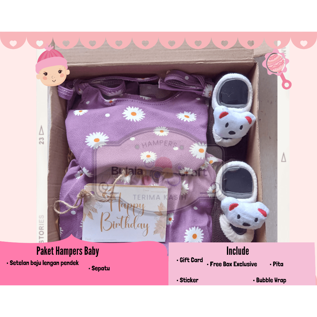 

Hampers dan Kado Baby New Born Usia 0-12 Bulan Setelan Anak Felice Uk.2