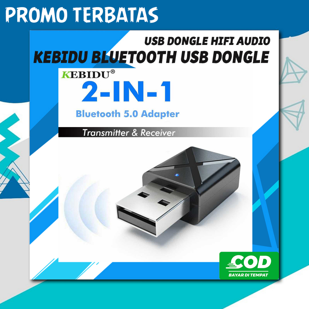 KEBIDU USB Dongle HiFi Audio Bluetooth Transmitter &amp; Receiver