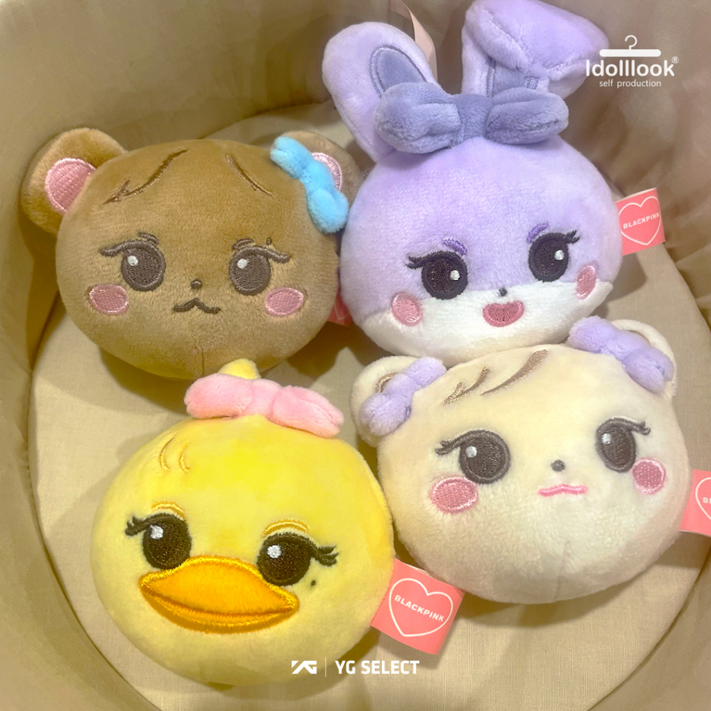 [DP] BLACKPINK CHARACTER PLUSH DOLL / MULTI POUCH / MINI KEYRING / SQUEEZE BALL / PHOTOCARD HOLDER