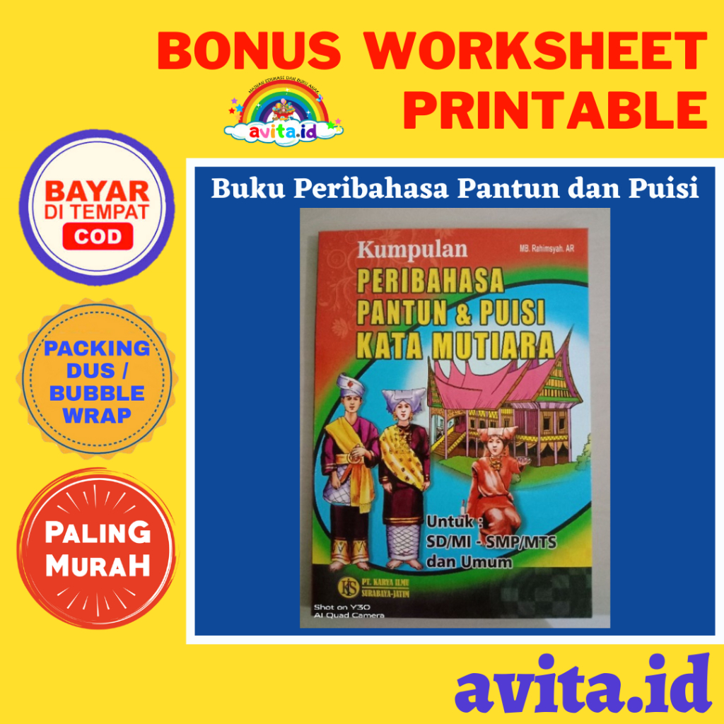 

avita.id TERMURAH Buku Peribahasa Pantun dan Puisi serta Kata Mutiara