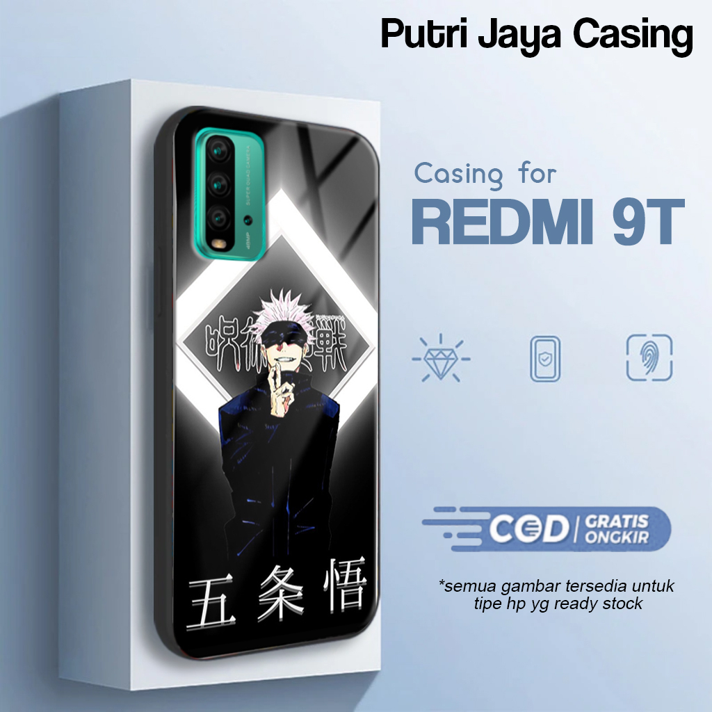 Case Redmi 9T Terbaru Anime Gojo Casing Redmi 9T Hardcase Softcase Glossy Kesing Terlaris PutriCase