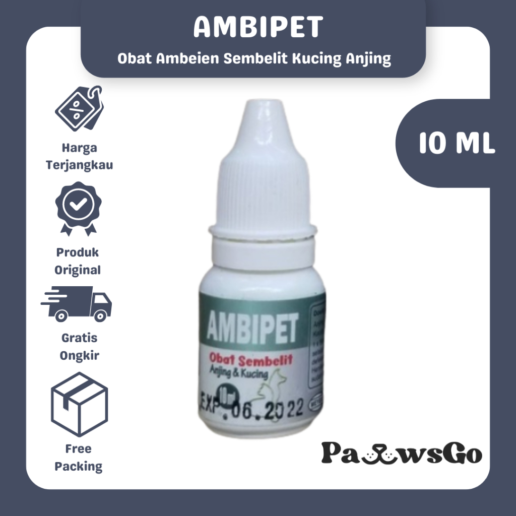 Ambipet 10ml - Obat Ambeien Kucing - Obat Ambeien Anjing - BTM