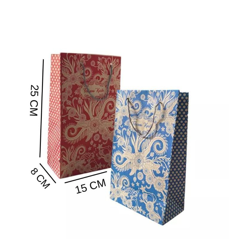 

Paperbag batik Ukuran 15x8x25