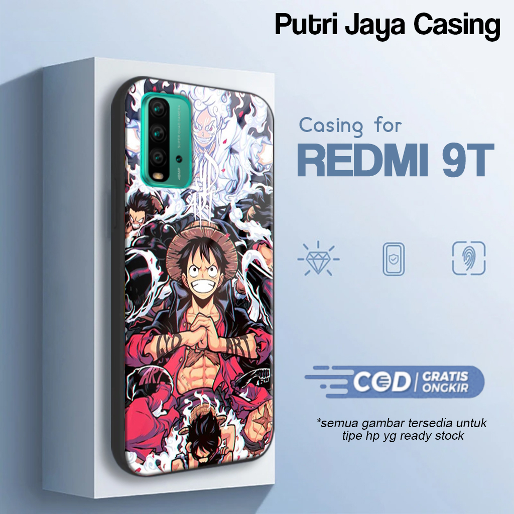Case Redmi 9T Terbaru Anime Luffy Casing Redmi 9T Hardcase Softcase Glossy Kesing Terlaris PutriCase