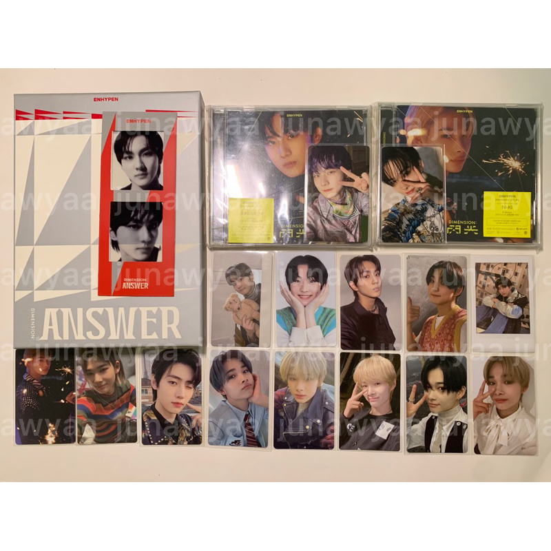 official photocard jungwon, ni-ki, sunghoon, chibi batik hype boneka hakanai biru wvj bdo dd da senk
