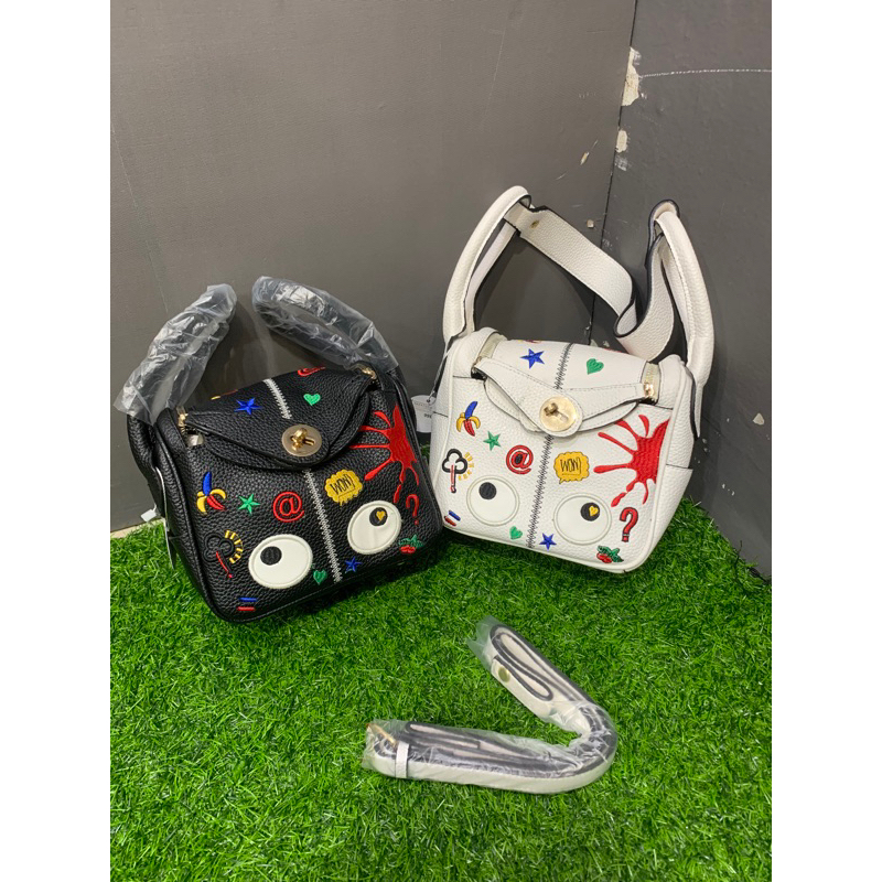 Tas import lindi motif mata